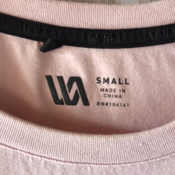 VRST MENS ICON Short sleeve tee pale pink NWOT size S Tencell blend stre… - Picture 2 of 6